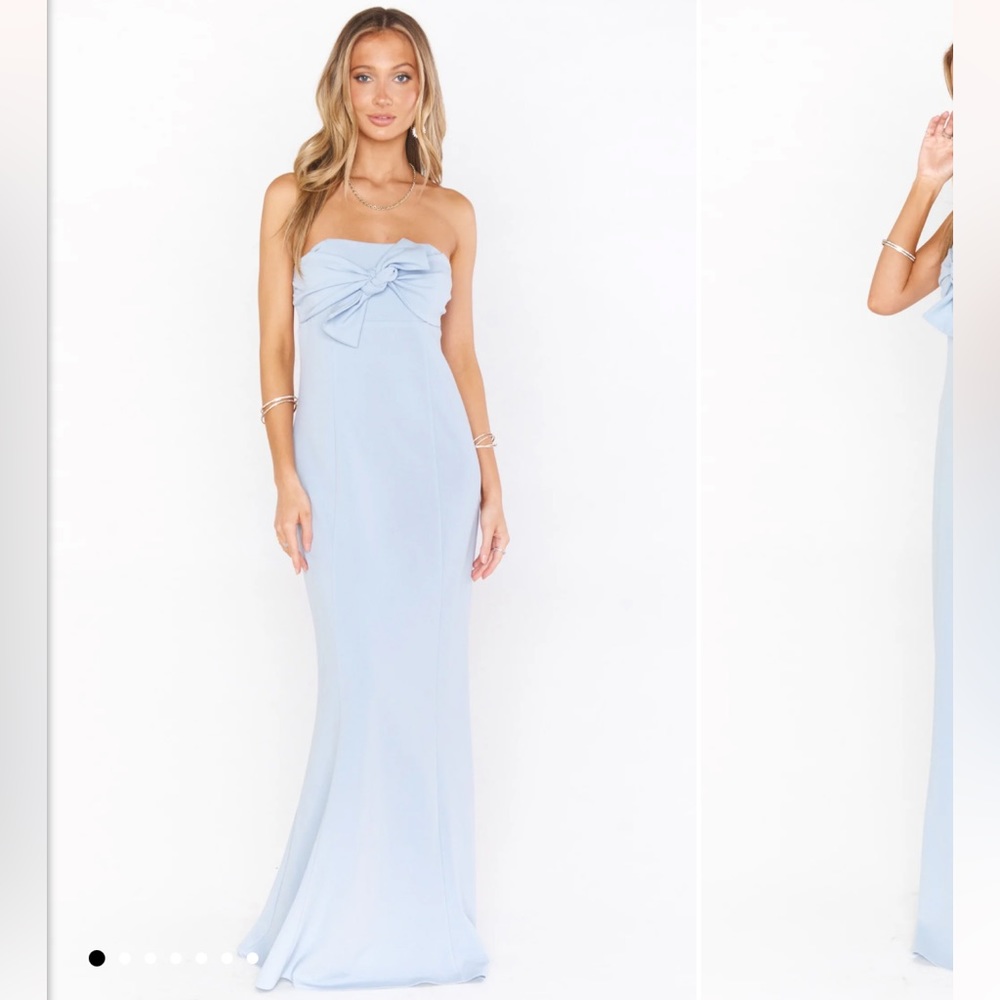 STEEL BLUE harper gown, show me your mumu bridesmaid dress! NWT